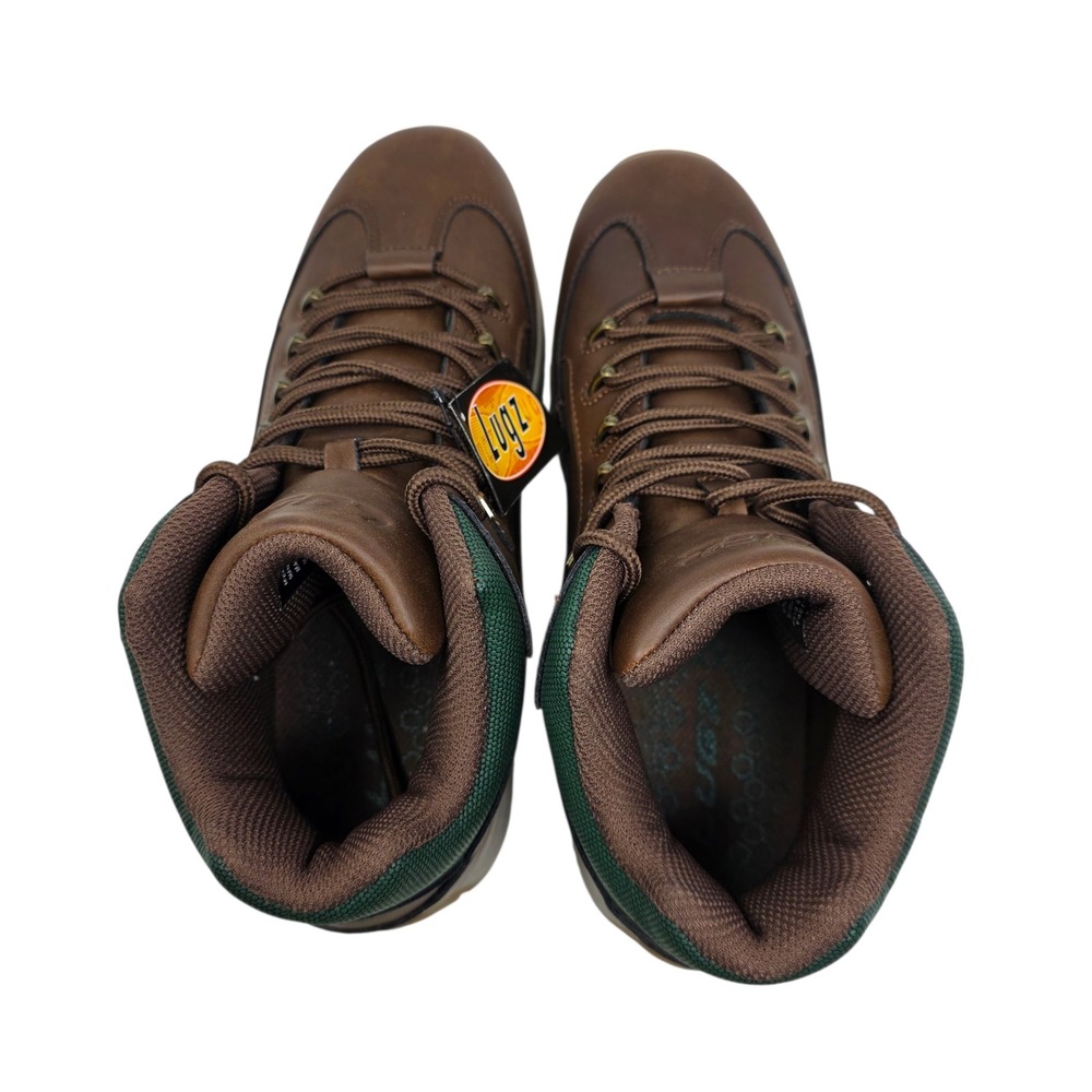 Lugz Rapid Mens Boots Chestnut Brown Hunter Green Mid Top Hiking Shoes Size 9 - Picture 8 of 11